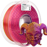 Amolen: PLA Tri-Color Silk 1.75mm, 1KG/2.2LB (Red/Gold/Purple)