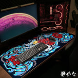 Shizukana Extra Large Desk Mat (Angry Koi)