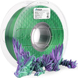 Amolen: PLA Shiny Silk Gradient 1.75mm, 1KG/2.2LB (Purple/Green)