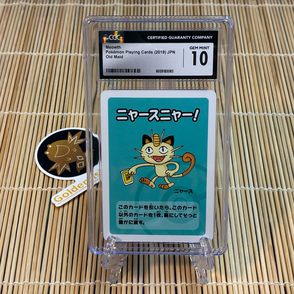 pokemon maid cards Meowth Old Maid Card (CGC 10) – GoldenFishGames