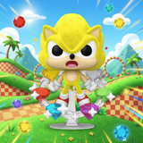 Funko Pop Plus (Super Sonic with Emeralds 1059) (Flocked) (Target Exclusive)