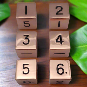 Dice Set (2 Pcs. Heavy Metal - Copper)