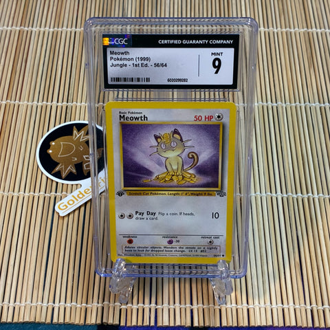 Meowth 56/64 (1st Edition) (CGC 9) – GoldenFishGames
