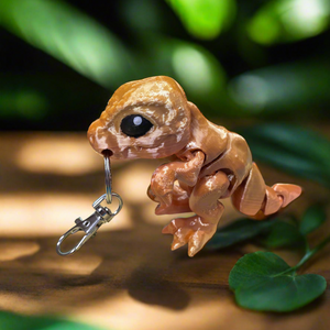 3D Printed Dinosaur Keychain