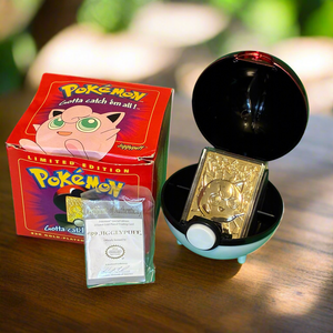 Vintage Pokémon Jigglypuff 23K Gold-Plated Card – Burger King Promo (1999) (Red Box)