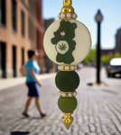 Marijuana Carebear Self Defense  Keychains