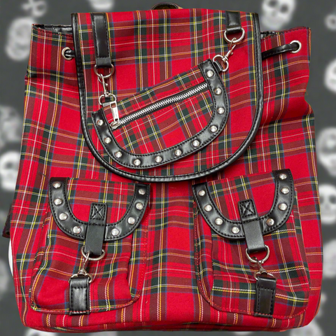 Banned Alternative Plaid Backpack