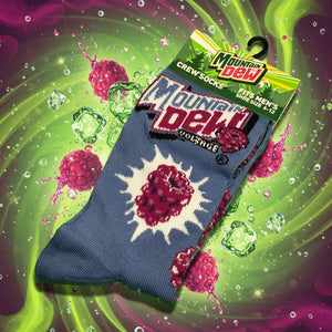 Food Crew Socks (Mountain Dew Raspberry)