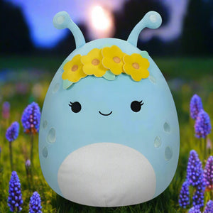 Natnat the Pastel Blue Alien with Flower Crown 11" Squishmallows