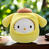 Squishmallows (8" Hello Kitty and Friends, Hello Kitty Pompompurin Cosplay)