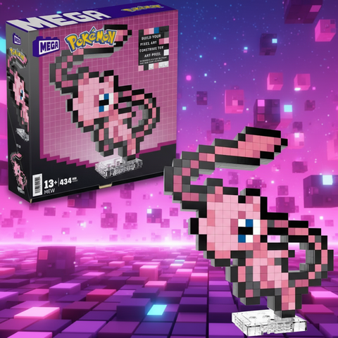 Mega Blocks: Pokémon (Pixel Mew, Stand or Wall Mounted)