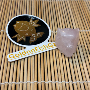 Crystal Cubone (Rose Quartz) – Pokémon-Inspired Crystal Miniature