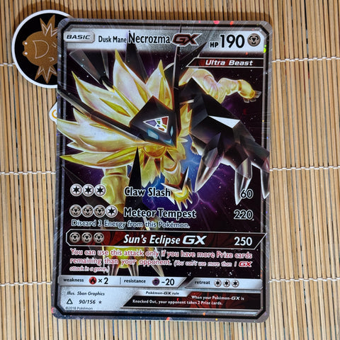 Dusk Mane Necrozma GX (90/156) (Oversize Card) (Light Play)