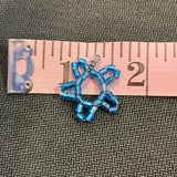 Glass Bead Snowflake Charm