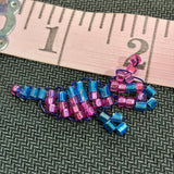Glass Bead Blue Pink Dragonfly Charm