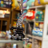 Glass Bead Black Axolotl Charm