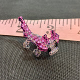 Glass Bead Pink Axolotl Charm