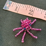 Glass Bead Pink Octopus Charm