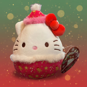 Squishmallow - Hello Kitty (6” Hello Kitty in Holiday Pajamas)