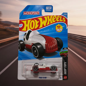 Hot Wheels (Pass ‘N Go - Drop Tops 1/5) (Red/White)
