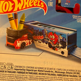Hot Wheels (Pencil Pusher - Super Rigs) (Functional Pencil Sharpener) (Blue/Silver)
