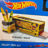 Hot Wheels (Pencil Pusher - Super Rigs) (Functional Pencil Sharpener) (Yellow/Gold)