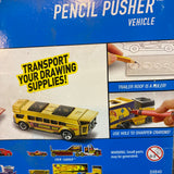 Hot Wheels (Pencil Pusher - Super Rigs) (Functional Pencil Sharpener) (Yellow/Gold)