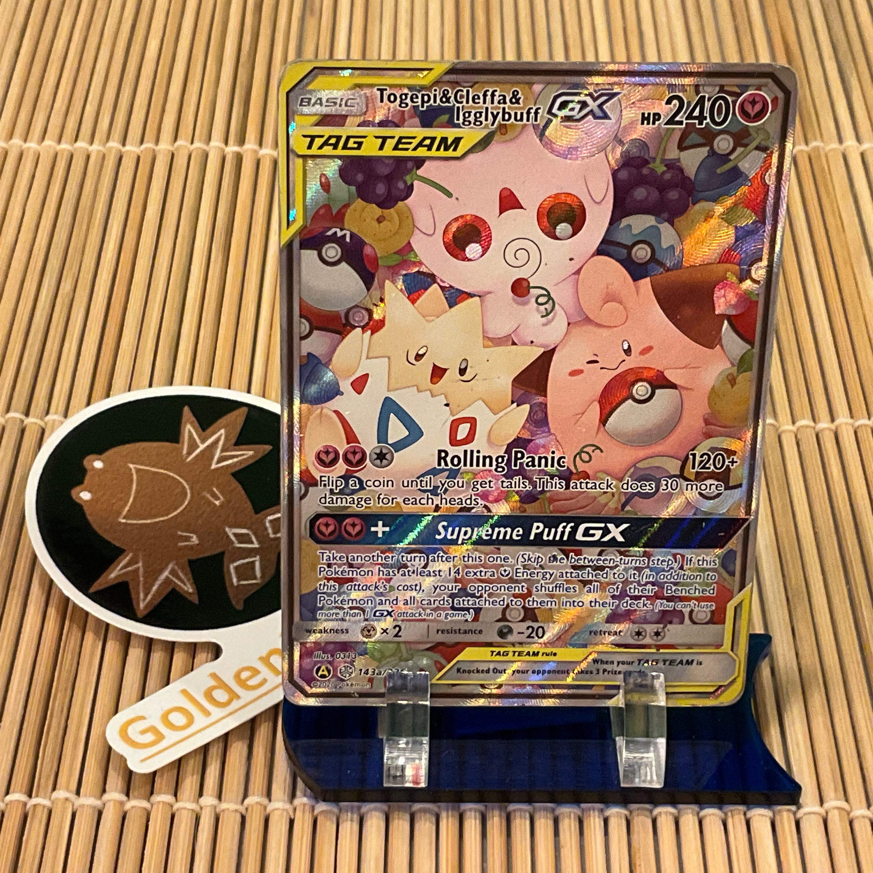Togepi & Cleffa & Igglybuff GX (143a/236) (Heavy Play