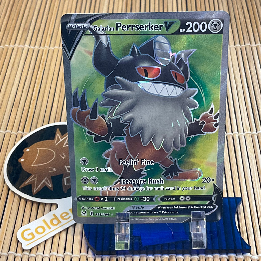 Galarian Perrserker V (183/196) GoldenFishGames Galarian Perrserker V (183/196) GoldenFishGames