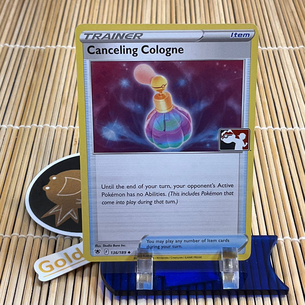 Canceling Cologne (136/189) (Pokemon League Stamp) GoldenFishGames Canceling Cologne (136/189) (Pokemon League Stamp) GoldenFishGames