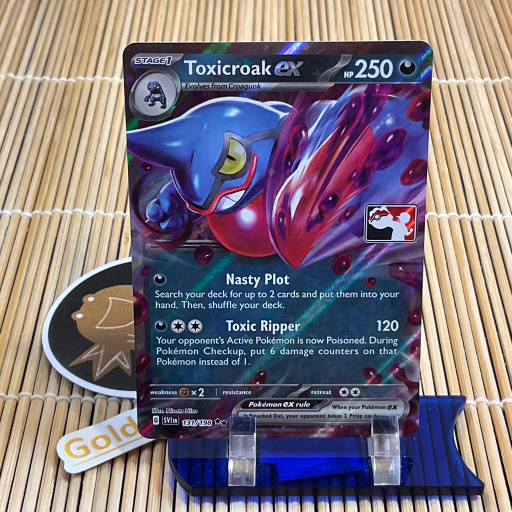 Toxicroak ex (131/198) (Pokemon League Stamp) GoldenFishGames Toxicroak ex (131/198) (Pokemon League Stamp) GoldenFishGames