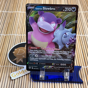 galarian slowbro pokemon card Amazon.com: Galarian Slowking V 099/198 & Galarian Slowbro V 099/189 -  Pokemon Ultra Rare Card Lot - Chilling Reign main image 1