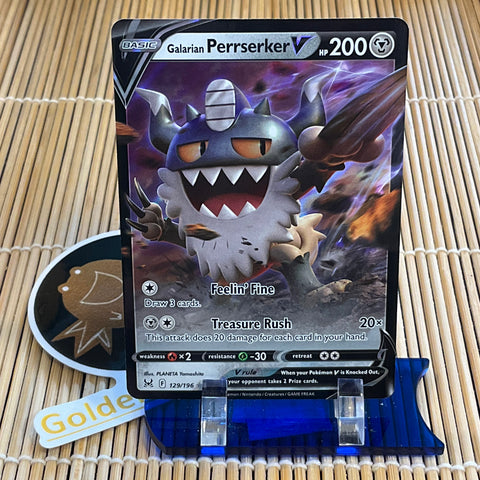 galarian perrserker pokemon card value Galarian Perrserker V (129/196) – GoldenFishGames