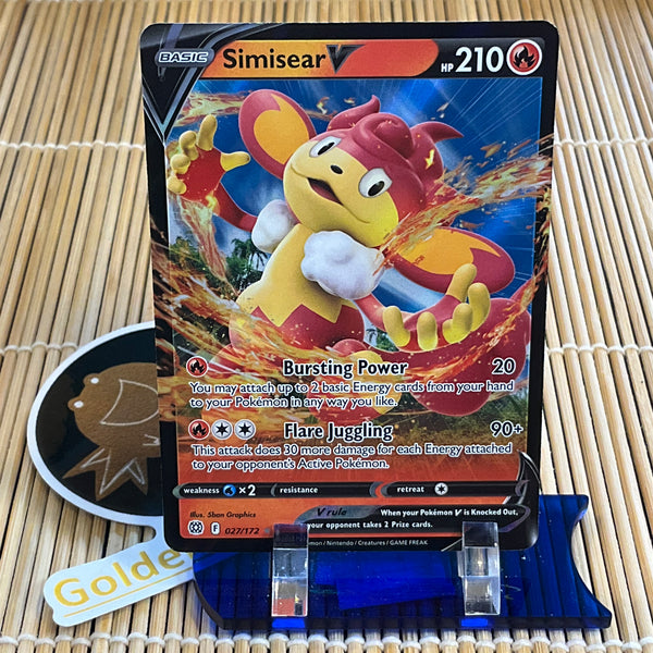 simisear v pokemon card price Simisear V (027/172) – GoldenFishGames