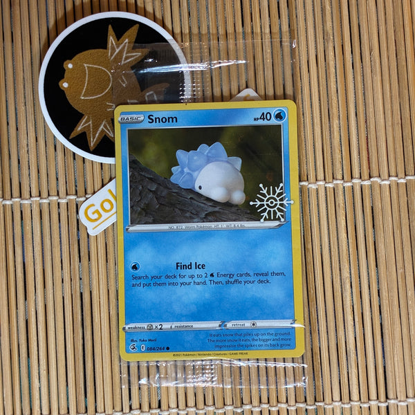pokemon card snom (084/264) (Holiday Stamp) (Holo Swirl) (Sealed) – GoldenFishGames OPTION:INFERNO X ANIMAL Basic Weakness Pokédex Card Displays 👀✨,