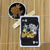 Eeveelution +4 Black Japanese Uno Game