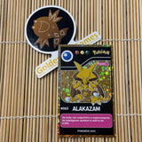 Card Database - R Editions Gold Pokedex Card - Alakazam #065 Art Card