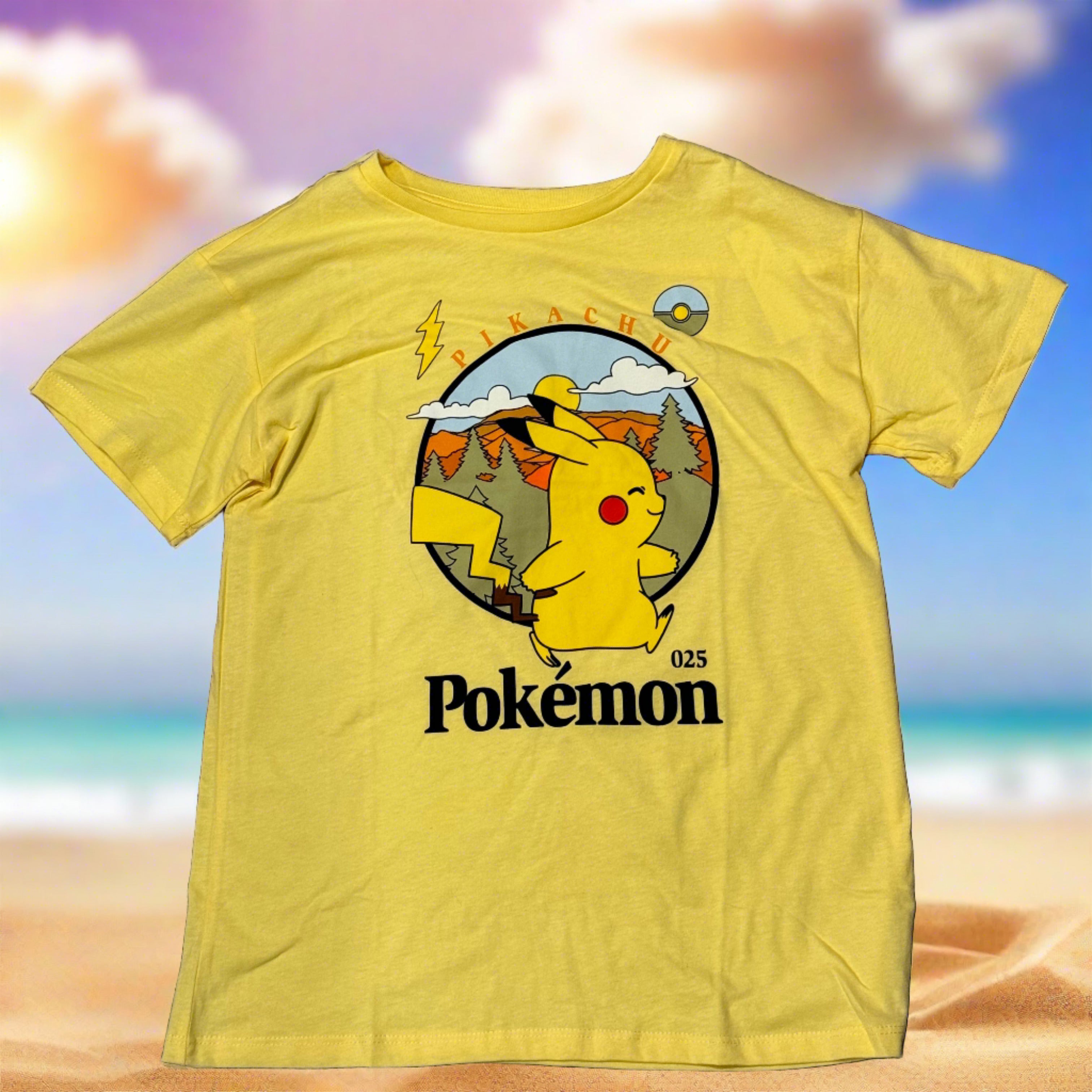 Vintage Pokémon Shirt Men's Small Ash Pikachu Mewtwo