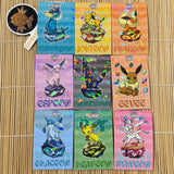 Card Database - Let's Go Eevee - 9 Card Eevee Evolution Stone Art Card Set