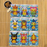 Card Database - Merry Christmas - 9 Card Set Pikachu Cosplay Poncho Art Cards