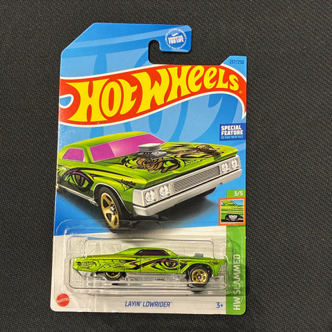 Hot Wheels (Layin' Lowrider 237/250 - HW Slammed 3/5) (Green)