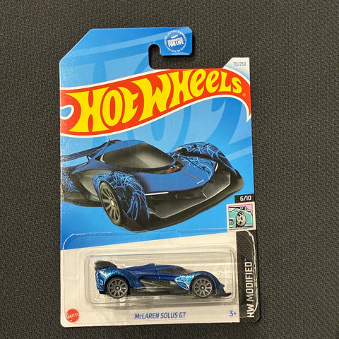 Hot Wheels (McLaren Solus GT 70/250 - MH Modified 6/10) (Blue)
