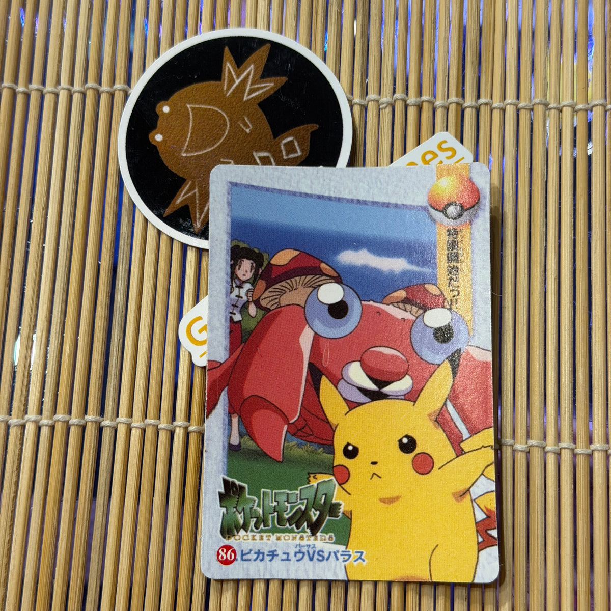 Pocket Monsters Vending Prism Sticker 086 Paras Pikachu – GoldenFishGames