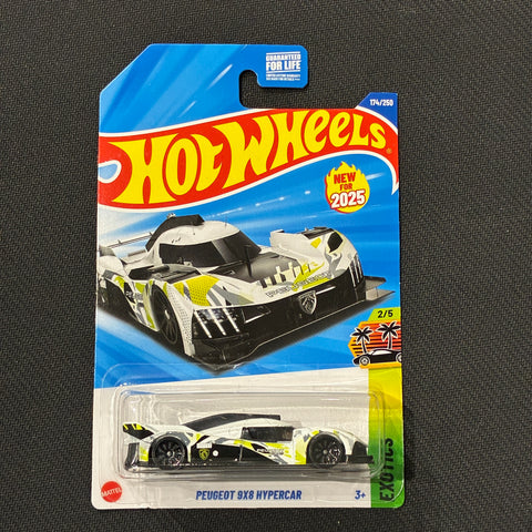 Hot Wheels (Peugeot 9x8 Hypercar 174/250 - Exotics 2/5) (White)