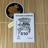 Pokedex 3 Sticker – Mewtwo Gold Holo S10