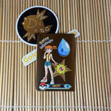 Gold Holographic Sticker Card - Misty (Gym Leader)