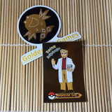 Gold Holographic Sticker Card - Professor Oak