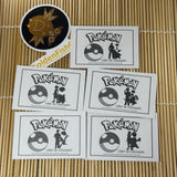 Gold Holographic Sticker Card - Orange League Crew (Danny, Cissy, Rudy, Luana, Drake) 5 Card Set