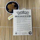 Pokémon Vintage Temporary Tattoo Sheet 18/20 – Merlin Collections (Bulbasaur, Taurus, Jinx)