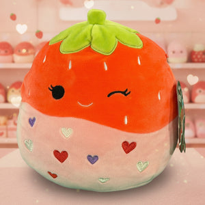 Squishmallows (8" Pink Strawberry Hearts)